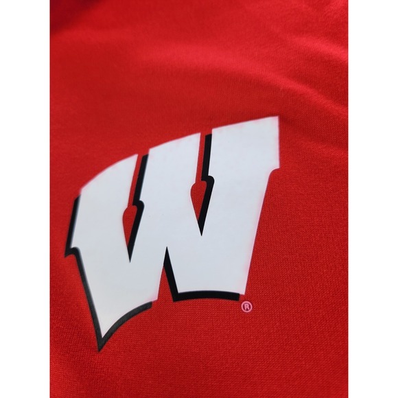 NEW Wisconsin‎ Badgers Polo Shirt Football University Logo Red Mens XL - Picture 11 of 13